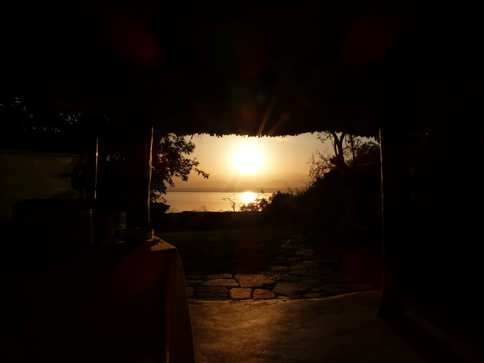 Kenia Lake Baringo Island Camp Pooldining