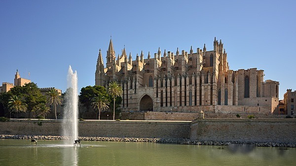 Palma de Mallorca Mallorca Cathedrale gaudi a seu Palma de Mallorca Mallorca La Seu („Bischofssitz“)