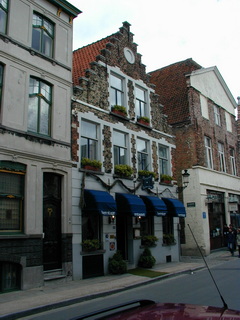 Häuser und Brücken in Belgien Brügge