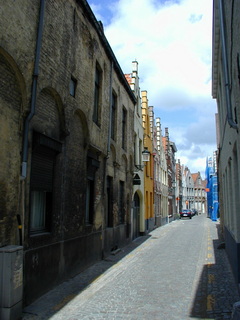 Häuser und Brücken in Belgien Brügge
