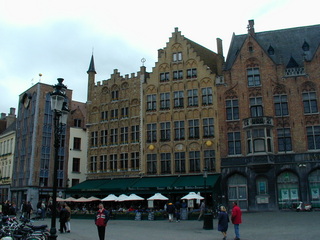 Häuser und Brücken in Belgien Brügge