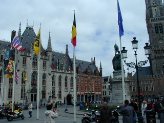 Häuser und Brücken in Belgien Brügge